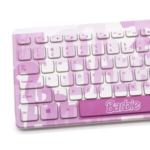 Barbie Wired USB Keyboard - Pink - 108 Keys - NEW SEALED